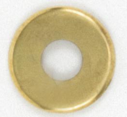 Steel Check Ring; Curled Edge; 1/8 IP Slip; Brass Plated Finish; 2&#34; Diameter