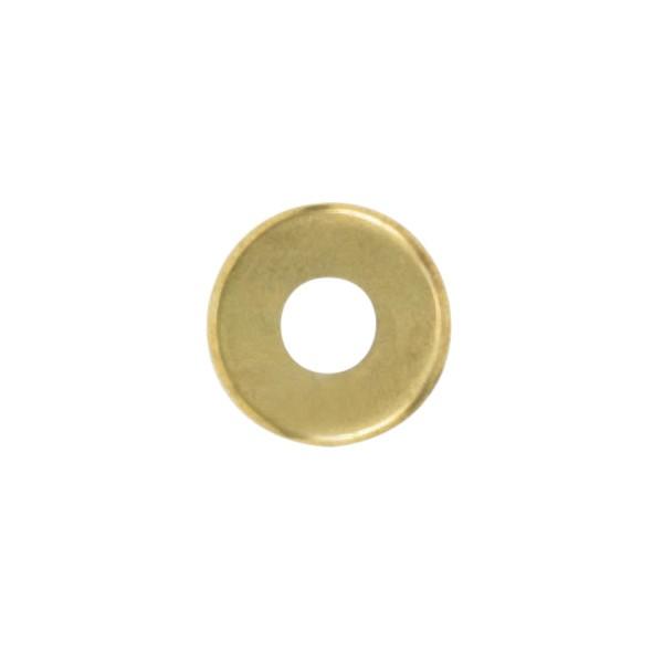 Steel Check Ring; Curled Edge; 1/8 IP Slip; Brass Plated Finish; 3/4&#34; Diameter