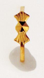 Small Bow-Tie Clip; 8mm; 3/8&#34; Height; Gold