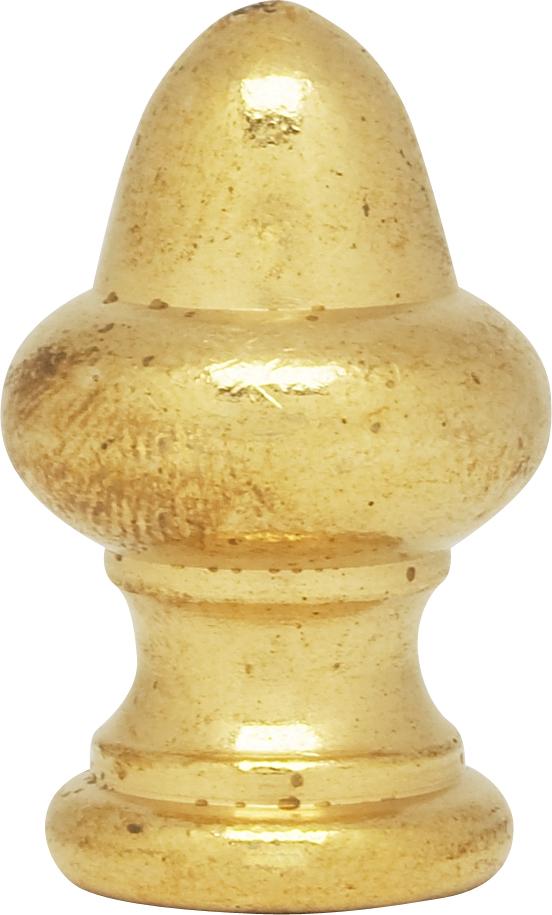 Acorn Finial; 1-1/2&#34; Height; 1/8 IP; Burnished And Lacquered