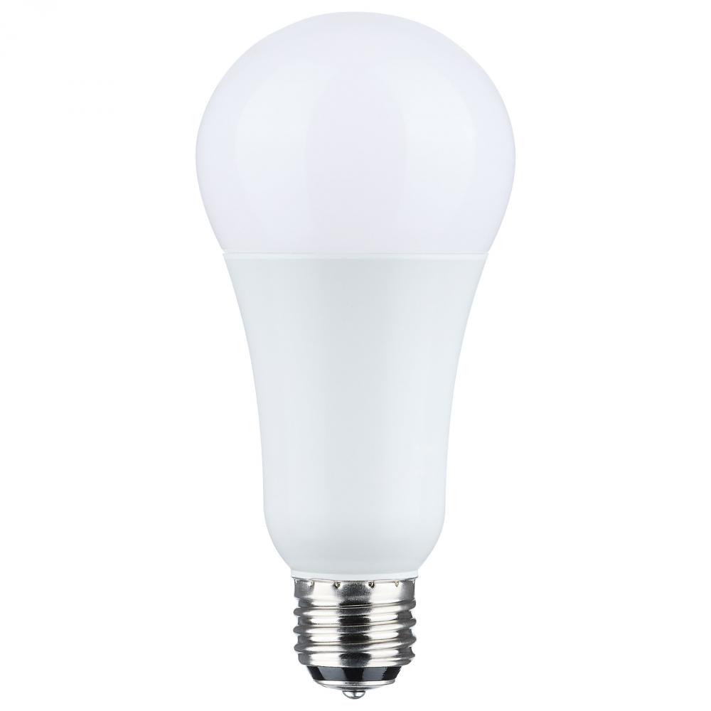 5/14/20 Wattage Selectable A21 LED; 3-Way Lamp; White Finish; 5000K CCT; Medium Double Contact Base;