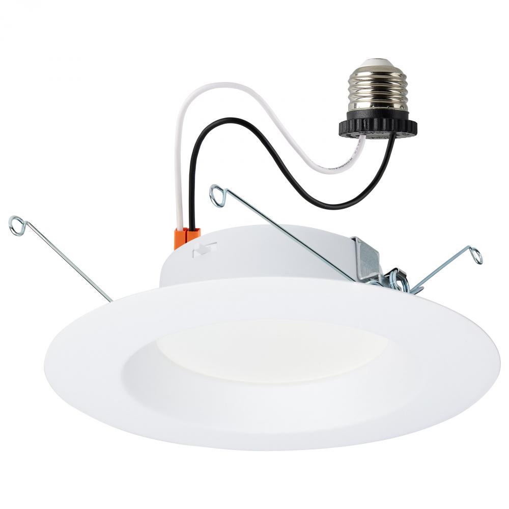 12.5 Watt LED High Lumen Downlight Retrofit; 5-6 Inch; 27K/30K/35K/40K/50K CCT Selectable; 120