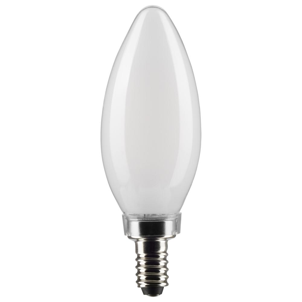 3 Watt B11 LED; Frosted; Candelabra Base; 2700K; 200 Lumens; 120 Volt; 2-Pack