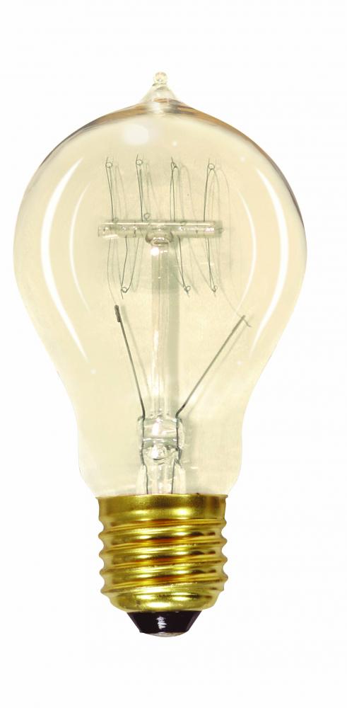 25 Watt A19 Incandescent; Clear; 3000 Average rated hours; 100 Lumens; Medium base; 120 Volt