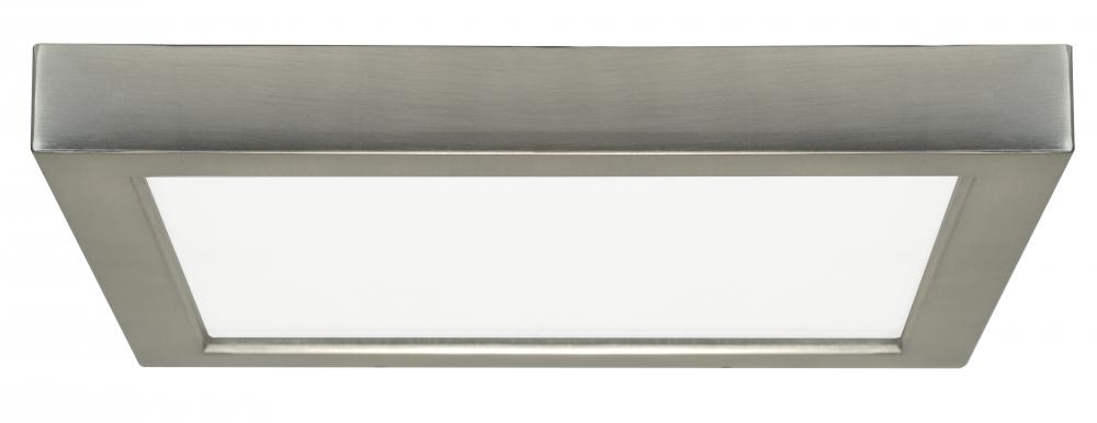 Blink - 18.5W- 9&#34; Surface Mount LED - 2700K- Square Shape - Brushed Nickel Finish - 120V