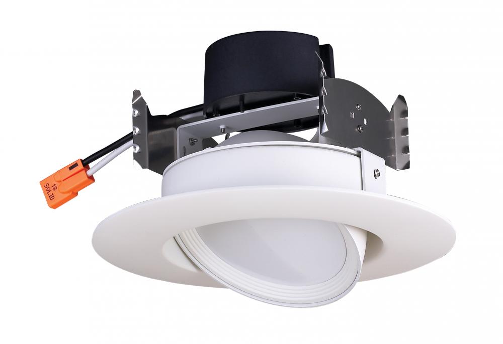 9.5 watt LED Directional Retrofit Downlight - Gimbaled; 4&#34;; 4000K; 40&#39; Beam spread; 120