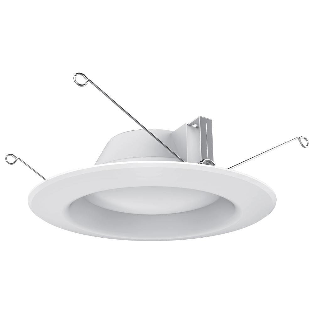 7.2 Watt LED Downlight Retrofit; 5-6 Inches; 4000K; 120 Volt; White Finish