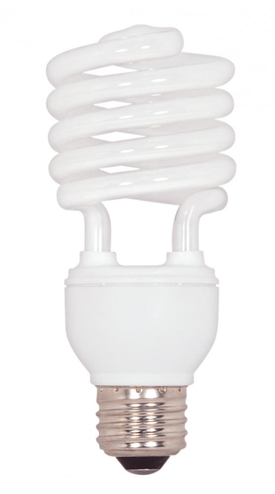 23 Watt; Mini Spiral Compact Fluorescent; 4100K; 82 CRI; Medium base; 120 Volt