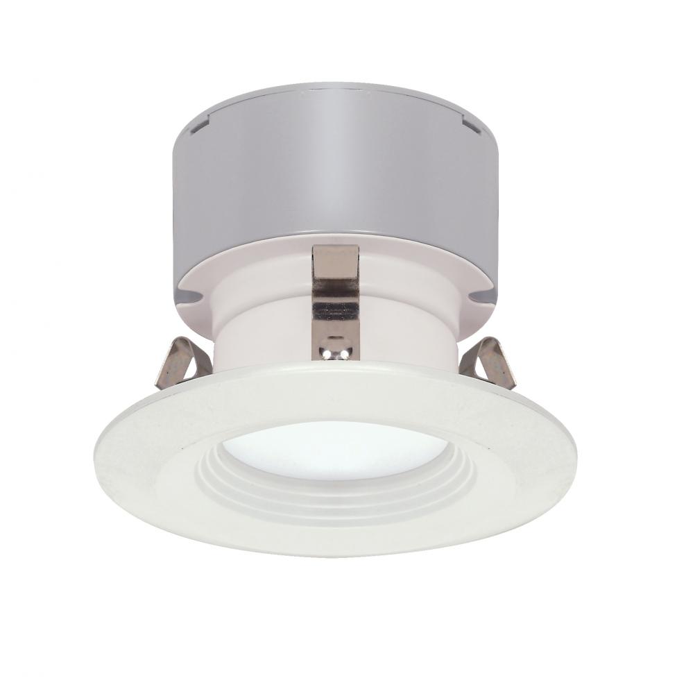 Discontinued - 7 watt LED Downlight Retrofit; 3&#34; Baffle; 3000K; Miniature 2 Pin Round base; 12