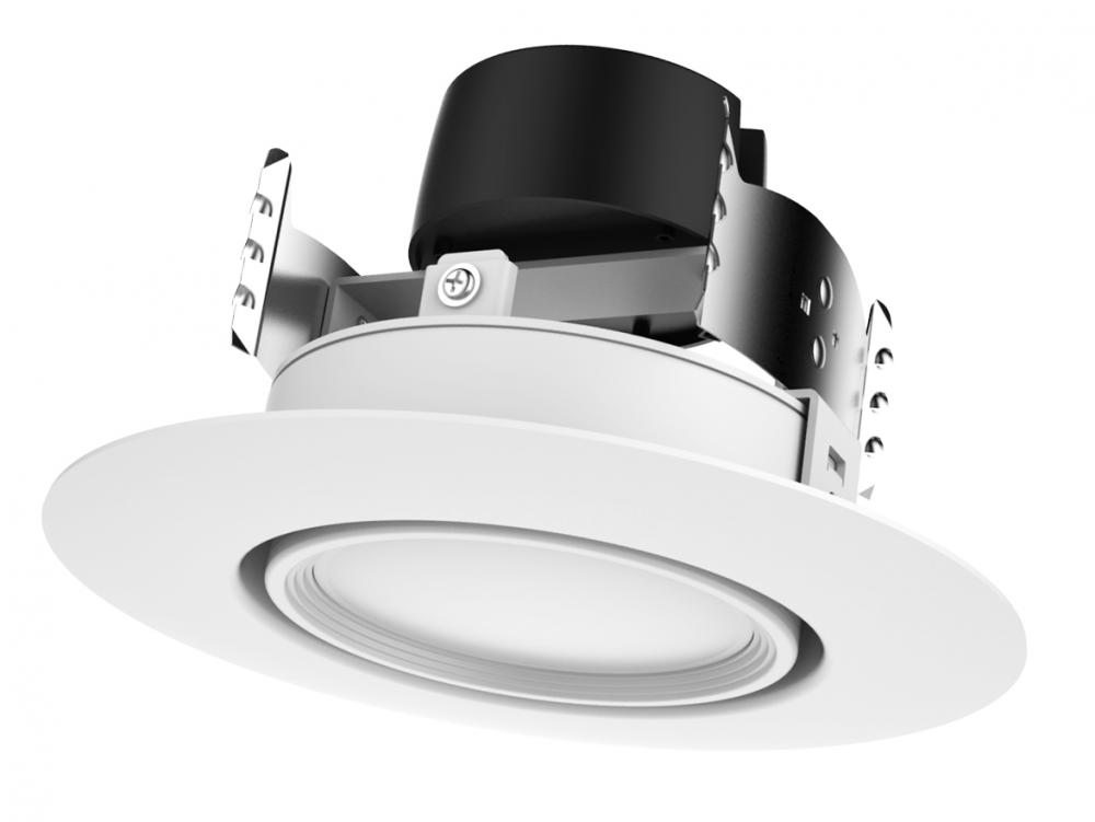 9 watt LED Directional Retrofit Downlight - Gimbaled; 4&#34;; 2700K; 90&#39; Beam spread; 120 volts;