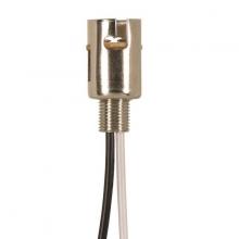 Satco Products Inc. 80/2099 - Bayonet Base Single Contact Socket; BA15S; 1/8 IP x 3/8" Nipple; Pulled Thru