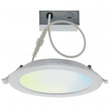 Satco Products Inc. S11261 - 10 Watt; LED Direct Wire Downlight; 4 Inch; Tunable White; Round; Starfish IOT; 120 Volt; 650 Lumens