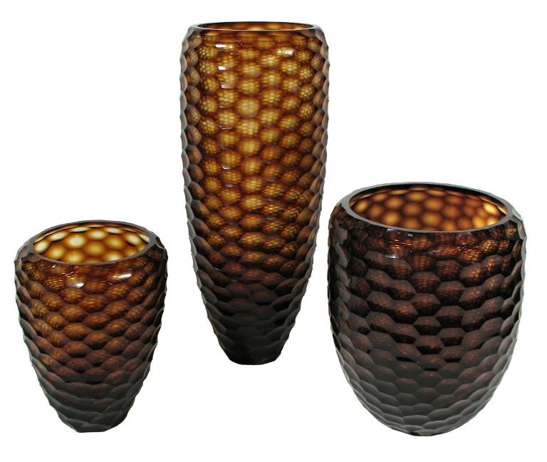 HONEYCOMB CUT VASE, SM, TPZ