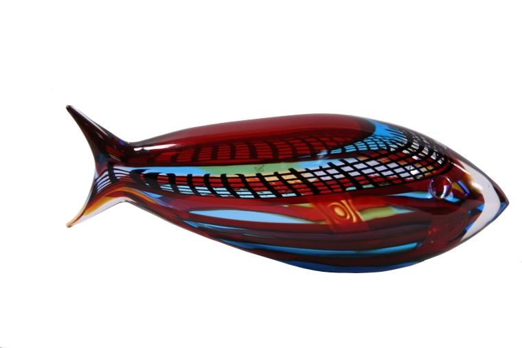 PARROT FISH, RED/BLK