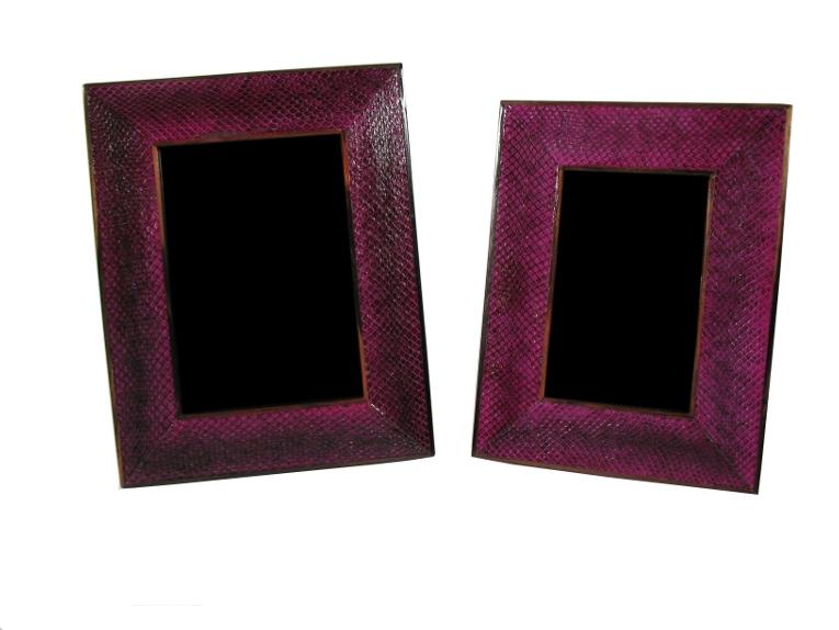 FRAME, 4X6, SNAKESKIN, MAGENTA