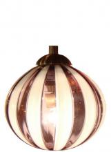 Oggetti Luce 98-18P26 - PERLE GLOBE, AMBER STRIPE (SHADE ONLY)