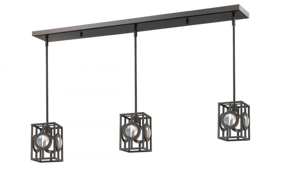 3 Light Linear Chandelier