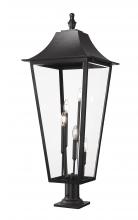 Z-Lite 5008PHXXLR-533PM-BK - 5 Light Outdoor Pier Mounted Fixture