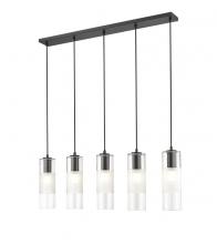 Z-Lite 824P-5L-MB - 5 Light Linear Chandelier