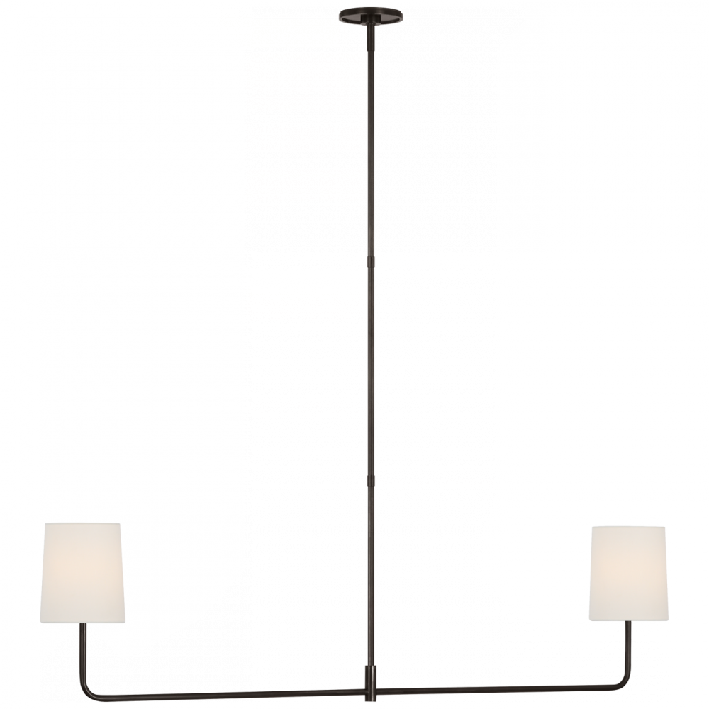 Go Lightly 54&#34; Two Light Linear Chandelier