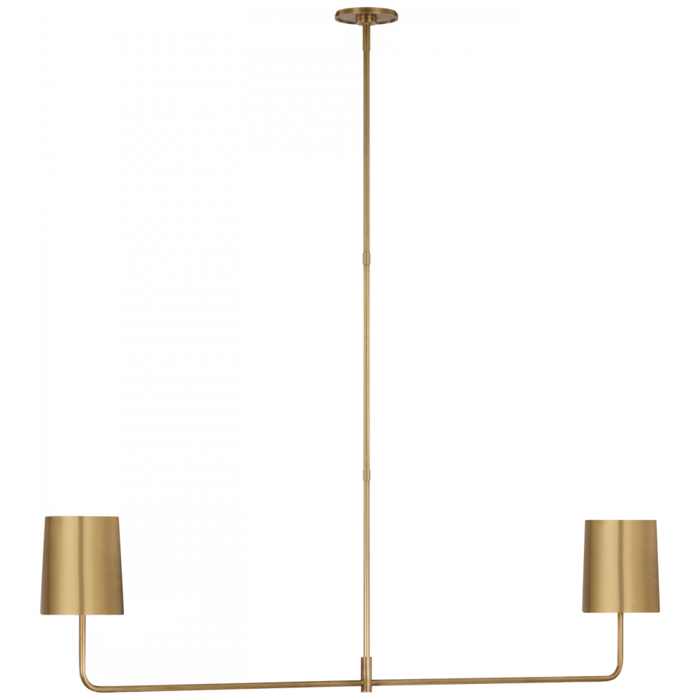 Go Lightly 54&#34; Two Light Linear Chandelier