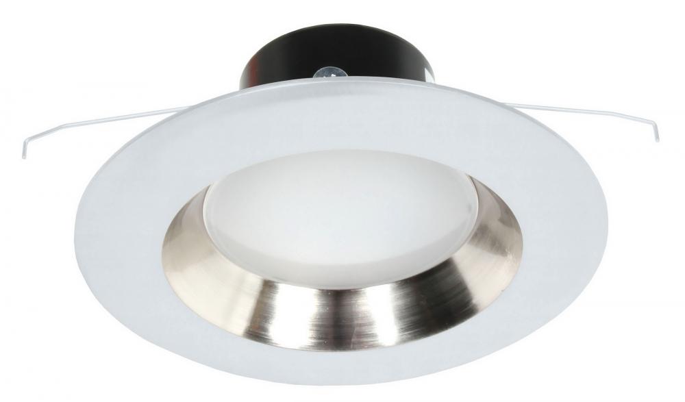 Recesso 5&#34; - 6&#34; Reflector Satin Nickel/White