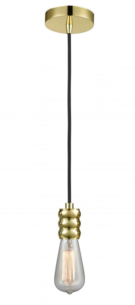 Gatsby - 1 Light - 2 inch - Gold - Cord hung - Mini Pendant