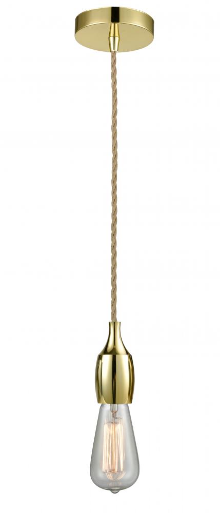 Chelsea - 1 Light - 2 inch - Gold - Cord hung - Mini Pendant