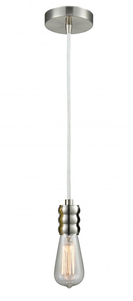 Gatsby - 1 Light - 2 inch - Satin Nickel - Cord hung - Mini Pendant