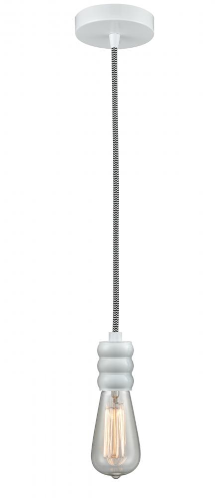 Gatsby - 1 Light - 2 inch - White - Cord hung - Mini Pendant