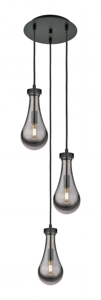 Owego - 3 Light - 13 inch - Matte Black - Multi Pendant