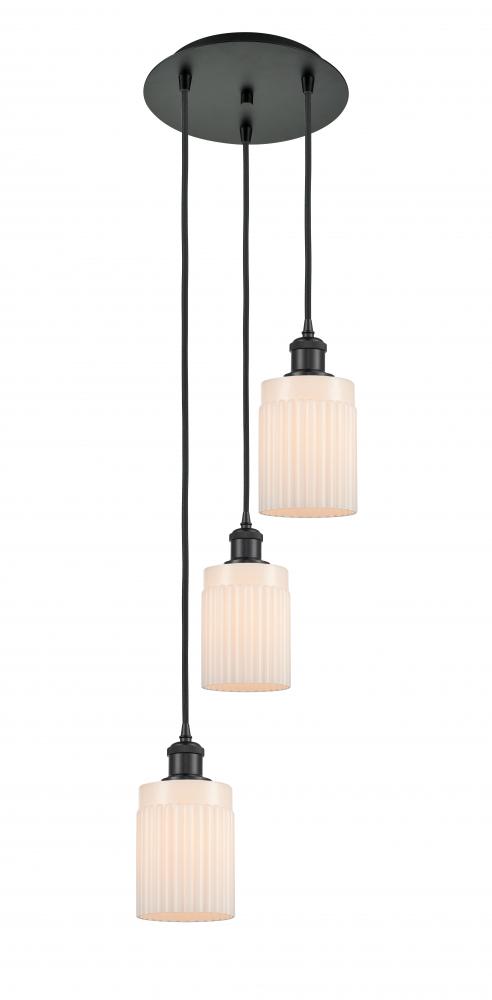 Hadley - 3 Light - 11 inch - Matte Black - Cord Hung - Multi Pendant