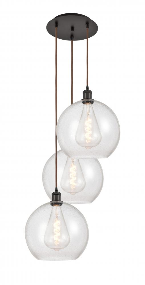 Athens - 3 Light - 18 inch - Oil Rubbed Bronze - Cord Hung - Multi Pendant