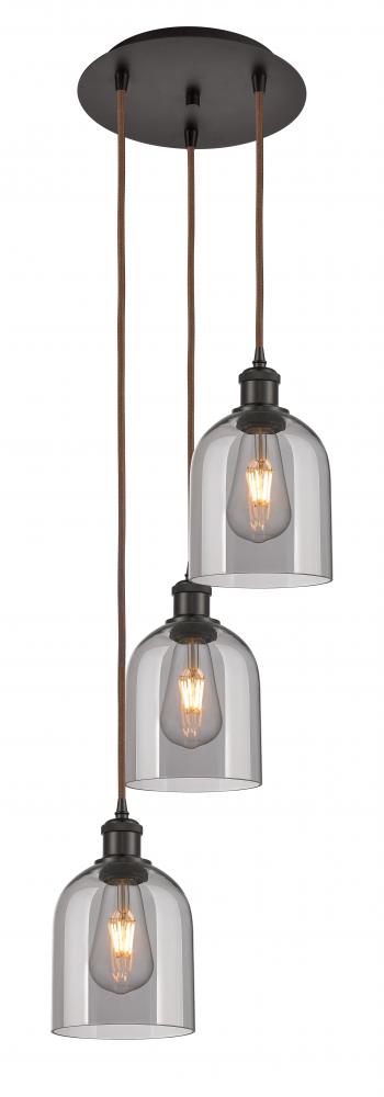 Bella - 3 Light - 12 inch - Oil Rubbed Bronze - Cord hung - Multi Pendant