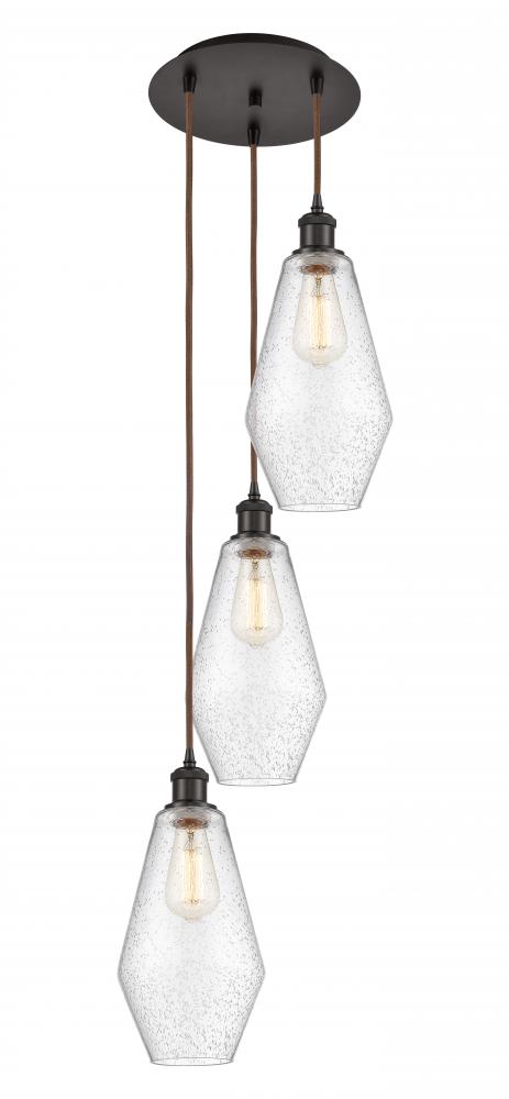 Cindyrella - 3 Light - 14 inch - Oil Rubbed Bronze - Cord Hung - Multi Pendant