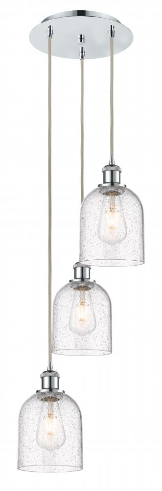 Bella - 3 Light - 12 inch - Polished Chrome - Cord hung - Multi Pendant