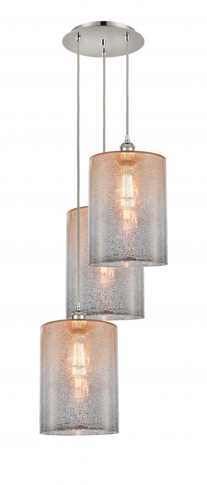 Cobbleskill - 3 Light - 16 inch - Polished Nickel - Cord Hung - Multi Pendant