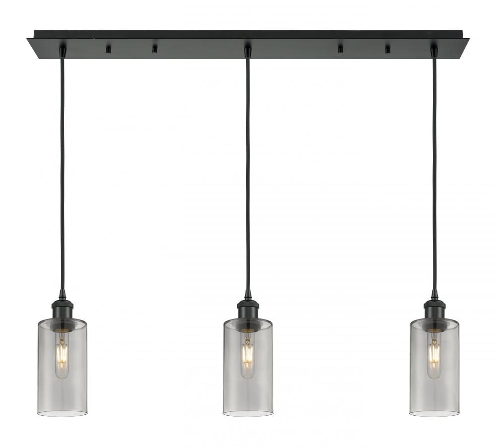 Crown Point - 3 Light - 37 inch - Matte Black - Linear Pendant