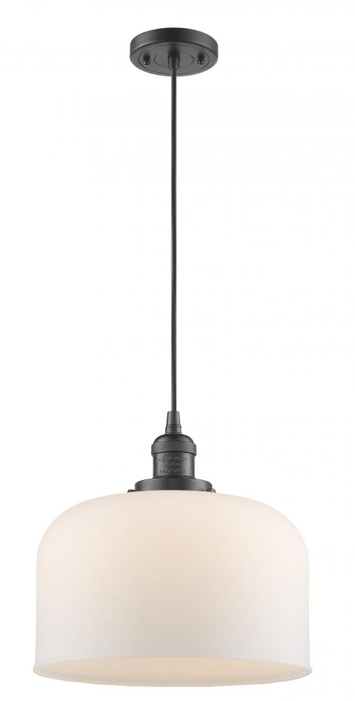 Bell - 1 Light - 12 inch - Oil Rubbed Bronze - Cord hung - Mini Pendant