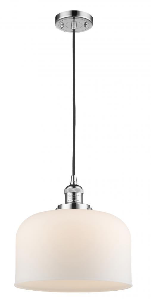 Bell - 1 Light - 12 inch - Polished Chrome - Cord hung - Mini Pendant