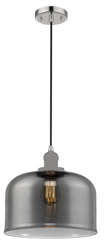 Bell - 1 Light - 12 inch - Polished Nickel - Cord hung - Mini Pendant