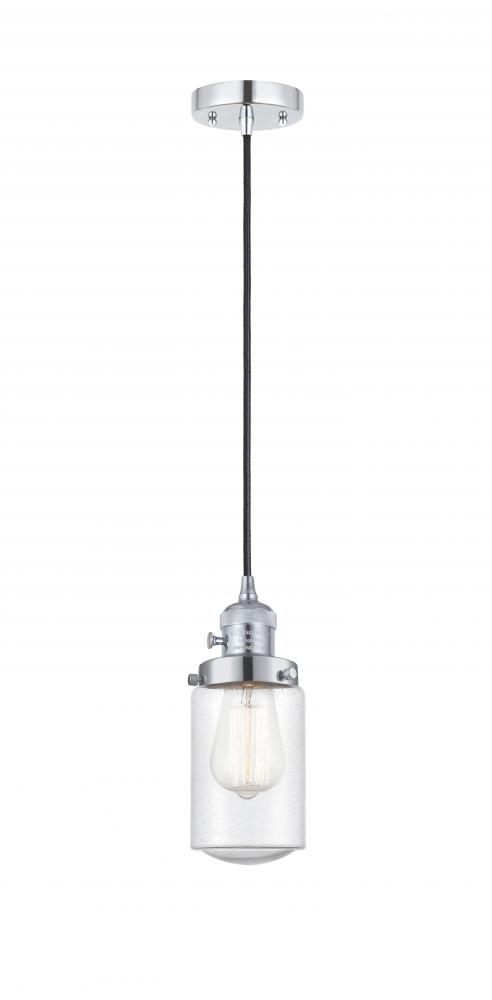 Dover - 1 Light - 5 inch - Polished Chrome - Cord hung - Mini Pendant