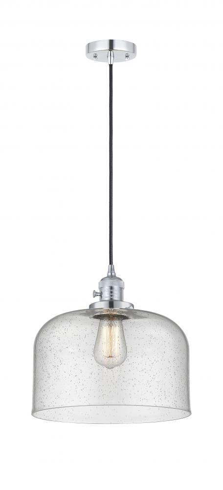 Bell - 1 Light - 12 inch - Polished Chrome - Cord hung - Mini Pendant