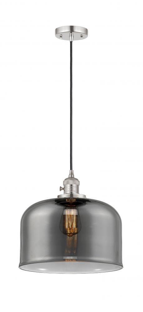 Bell - 1 Light - 12 inch - Polished Nickel - Cord hung - Mini Pendant