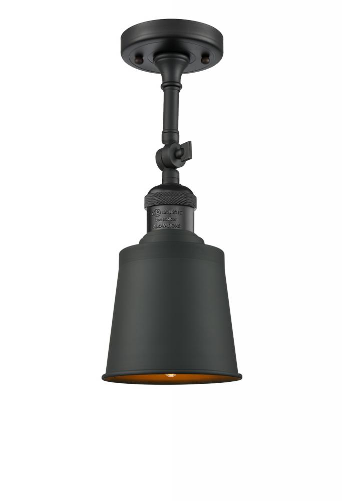 Addison - 1 Light - 5 inch - Matte Black - Semi-Flush Mount