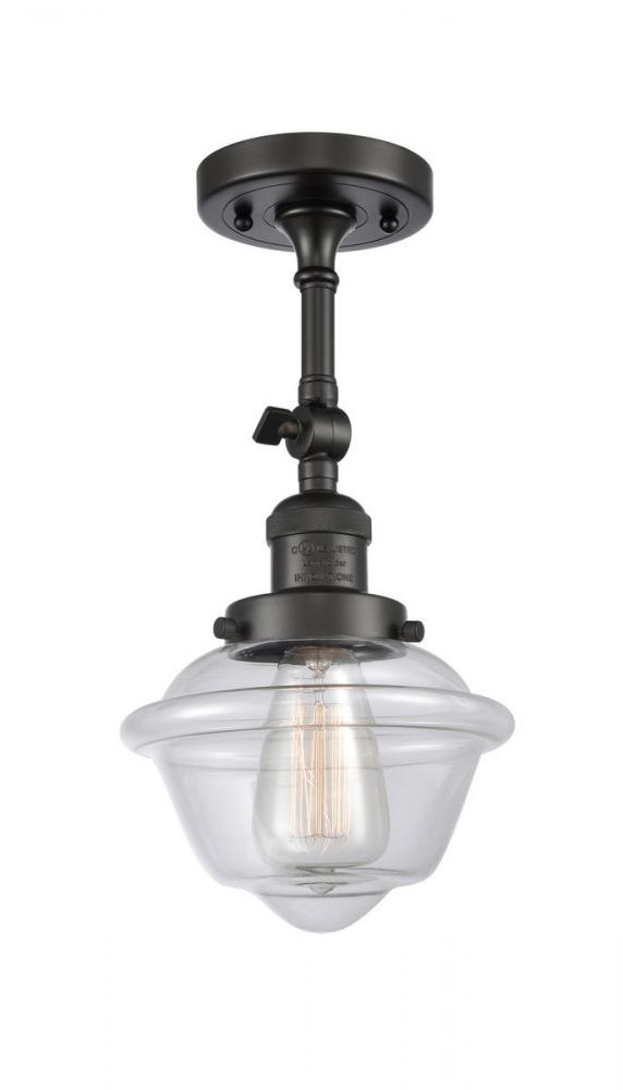 Oxford - 1 Light - 7 inch - Oil Rubbed Bronze - Semi-Flush Mount