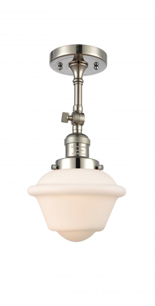 Oxford - 1 Light - 7 inch - Polished Nickel - Semi-Flush Mount