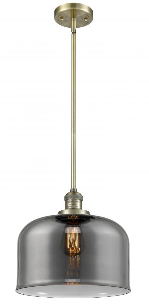 Bell - 1 Light - 12 inch - Antique Brass - Stem Hung - Mini Pendant