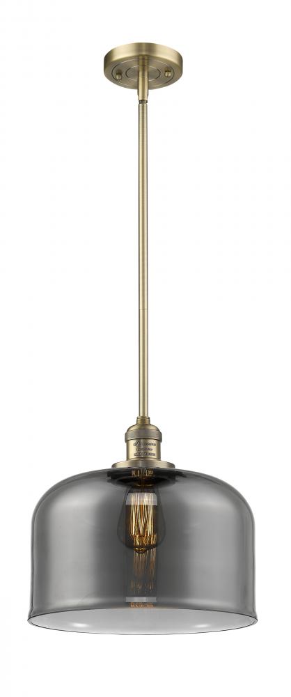 Bell - 1 Light - 12 inch - Brushed Brass - Stem Hung - Mini Pendant