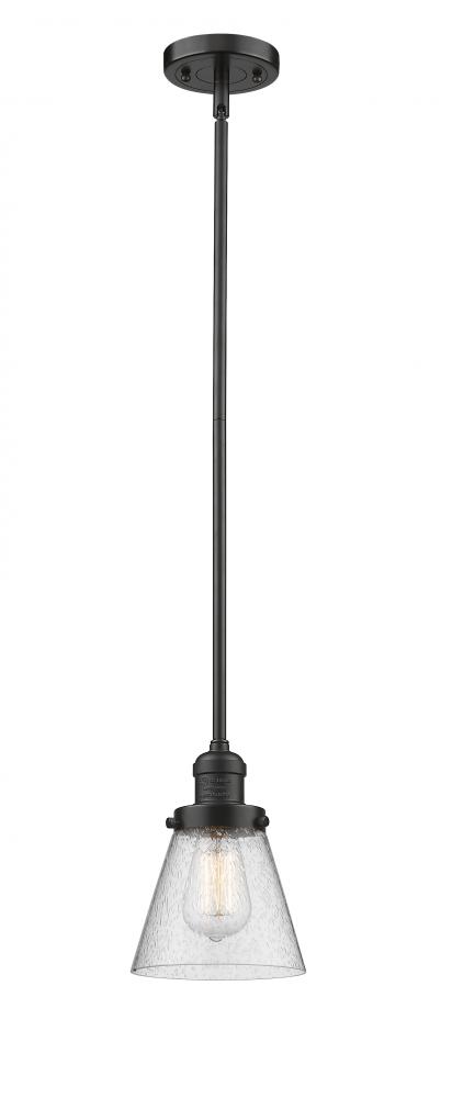 Cone - 1 Light - 6 inch - Oil Rubbed Bronze - Stem Hung - Mini Pendant